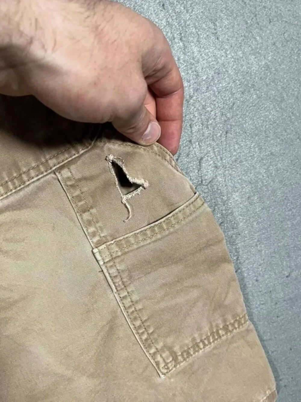 Carhartt Light Brown Carpenter Shorts Workwear W36 I10